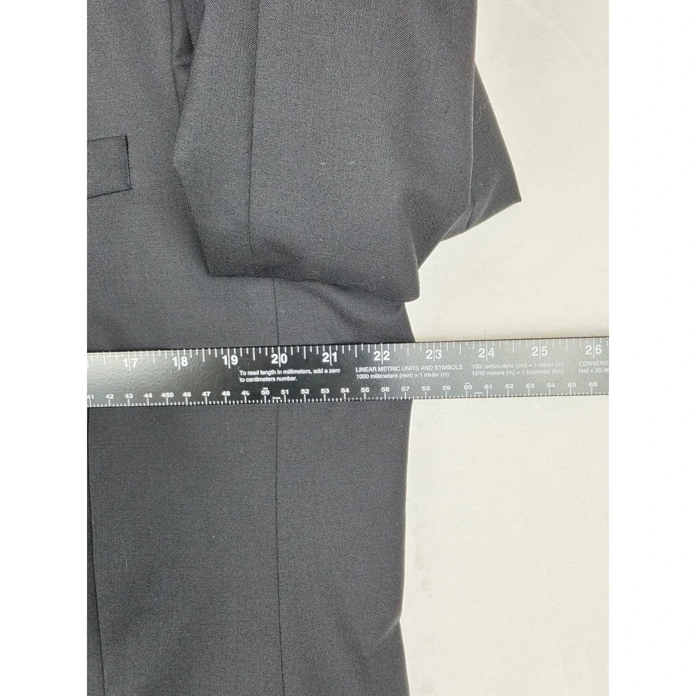 Peter Millar Tuxedo Dinner Jacket Mens 44T Black Wool Satin Lapel Union Made